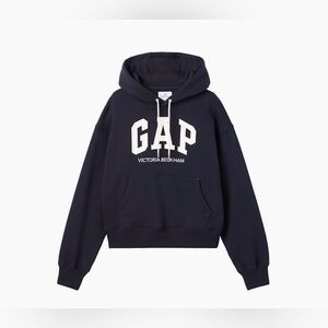 GAP x Victoria Beckham Navy Logo Hoodie